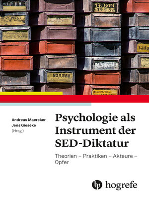cover image of Psychologie als Instrument der SED-Diktatur